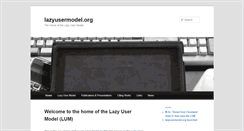 Desktop Screenshot of lazyusermodel.org